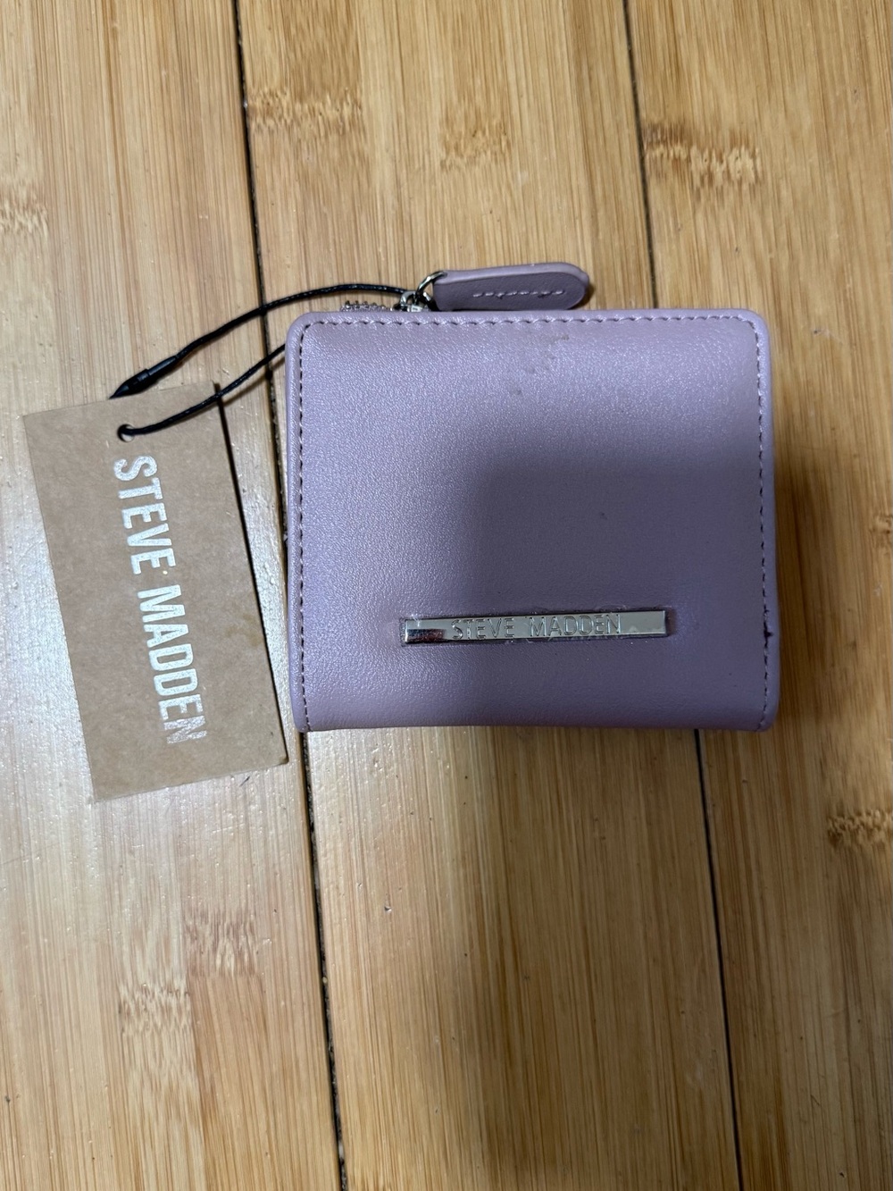 Steve Madden Dusty Lavender Foldable Zip Wallet
